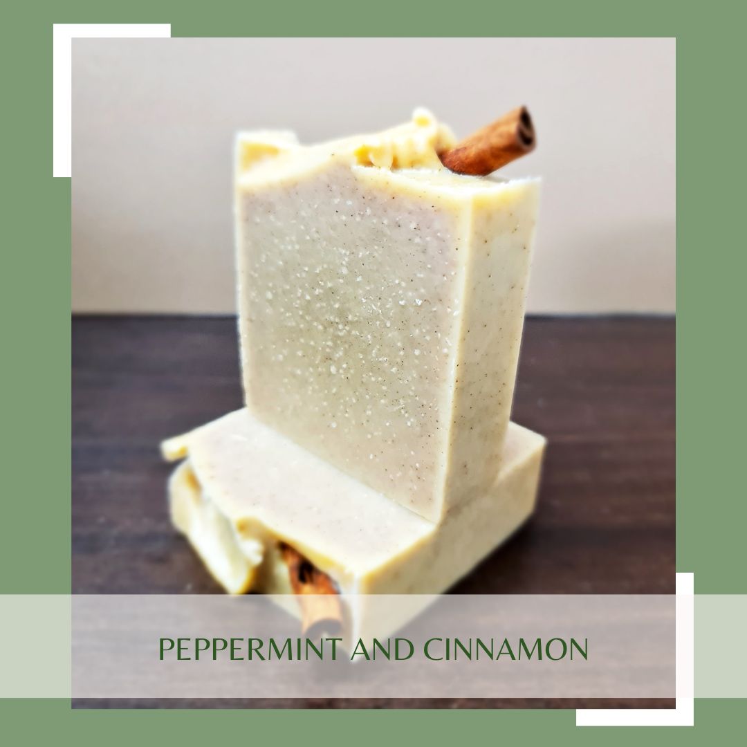 Natural Soap Bar - Peppermint and Cinnamon